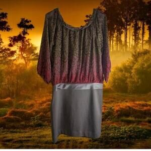 BCBGeneration 12 3/4 sleeve Polyester Blend STRETCH fall dress. Party, Office